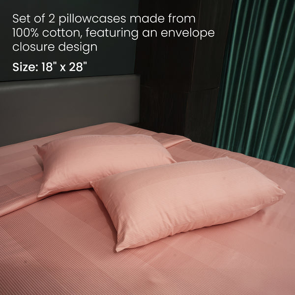 Rose Tan Pillow Cover, 300TC