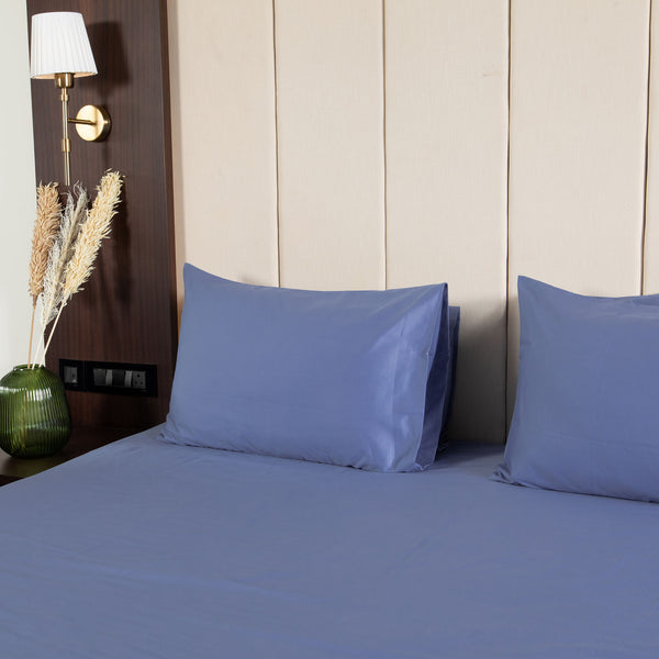 Forever Blue, 400TC Bedsheet Set