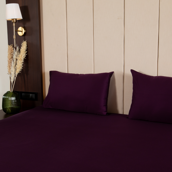 Pickled Beet, Vegan Silk Bedsheet Set