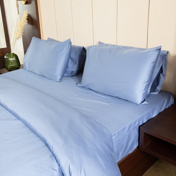 Colony Blue, 500TC Bedsheet Set