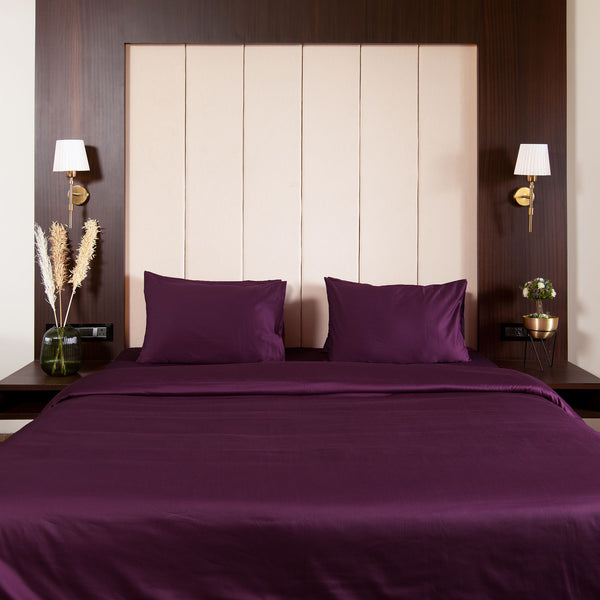 Grape Kiss, 300TC Bedsheet Set