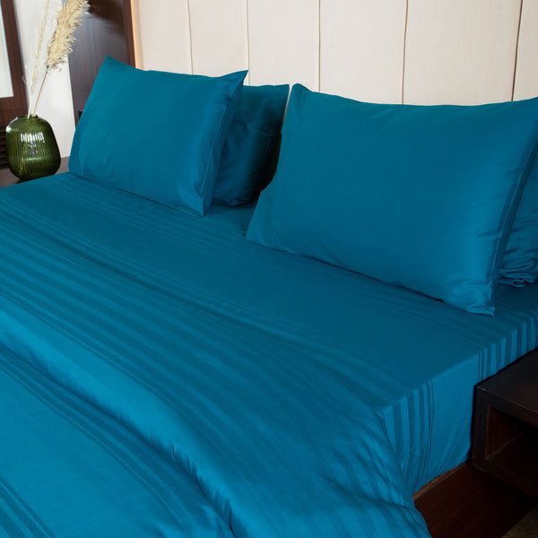 Teal Blue Pillow Cover,300TC