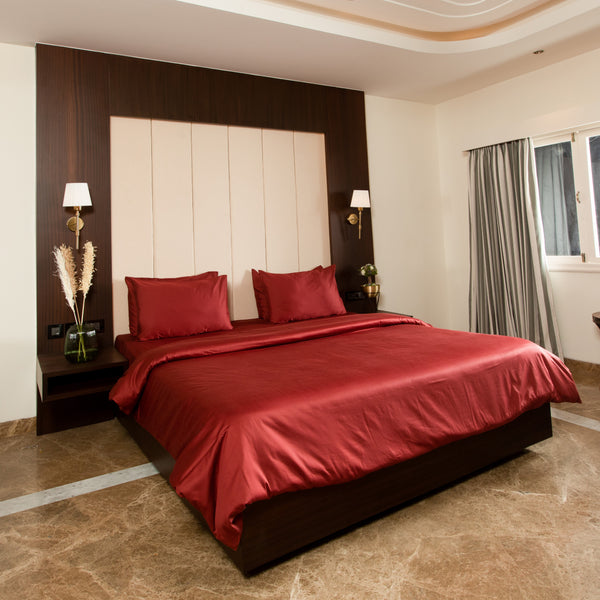 Red Pear, 500TC Bedsheet Set