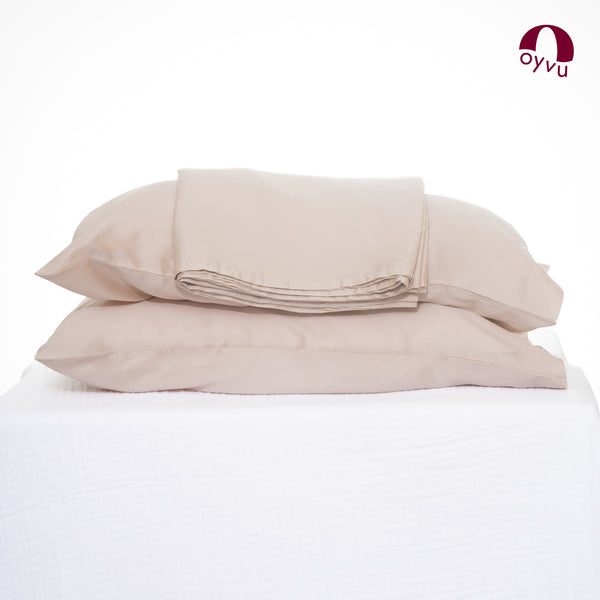 Oat Milk, Vegan Silk Pillow Cover, 300 TC