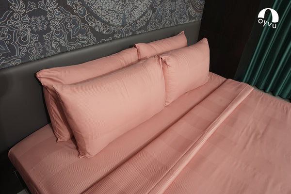 Rose Tan Pillow Cover, 300TC