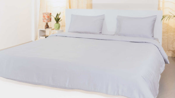 Silver Sconce, Vegan Silk Bedsheet Set