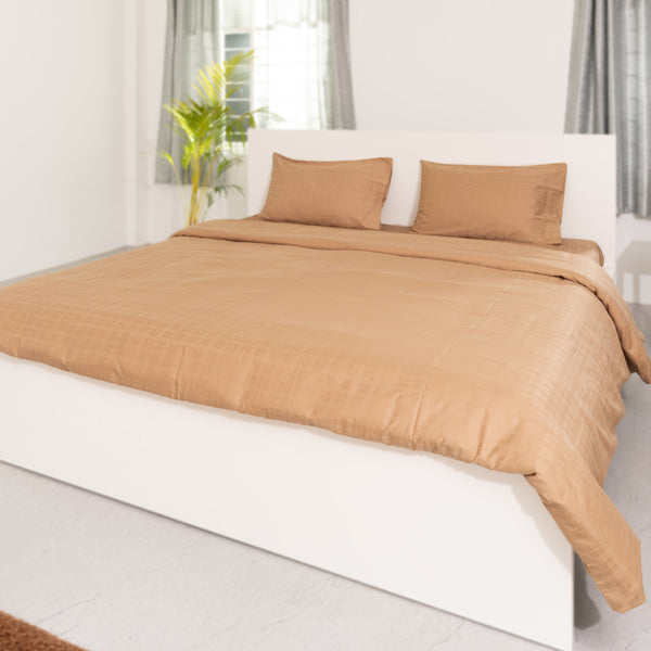 Tiger's Eye, 300TC, Window Pane Bedsheet Set